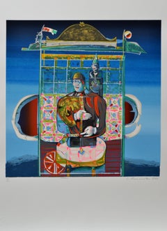 Luigi Rincicotti, I Dodici Mesi, January Lithograph