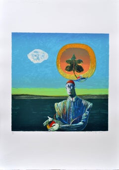 Luigi Rincicotti, I Dodici Mesi, April Lithograph