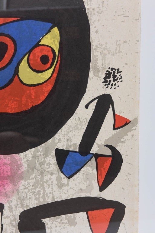 Paper Exhibition Poster for Joan Miro at UNESCO