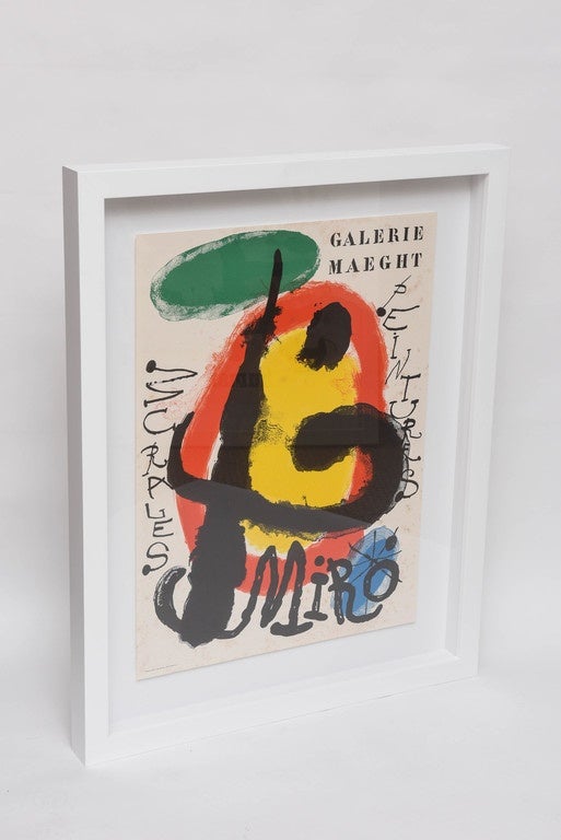 Vintage Exhibition Poster from Galerie Maeght for Joan Miro In Excellent Condition In Miami, FL