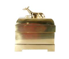 Original Chapman Lidded Brass Case with Dog Handle