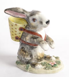 Italy Collectible Handmade Rabbit Bunny Animal Ceramic Figurine Arts & Crafts