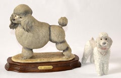 1980 Marked Giuseppe Armani Florence Poodle Animal Figurine Dog Sculpture Italy