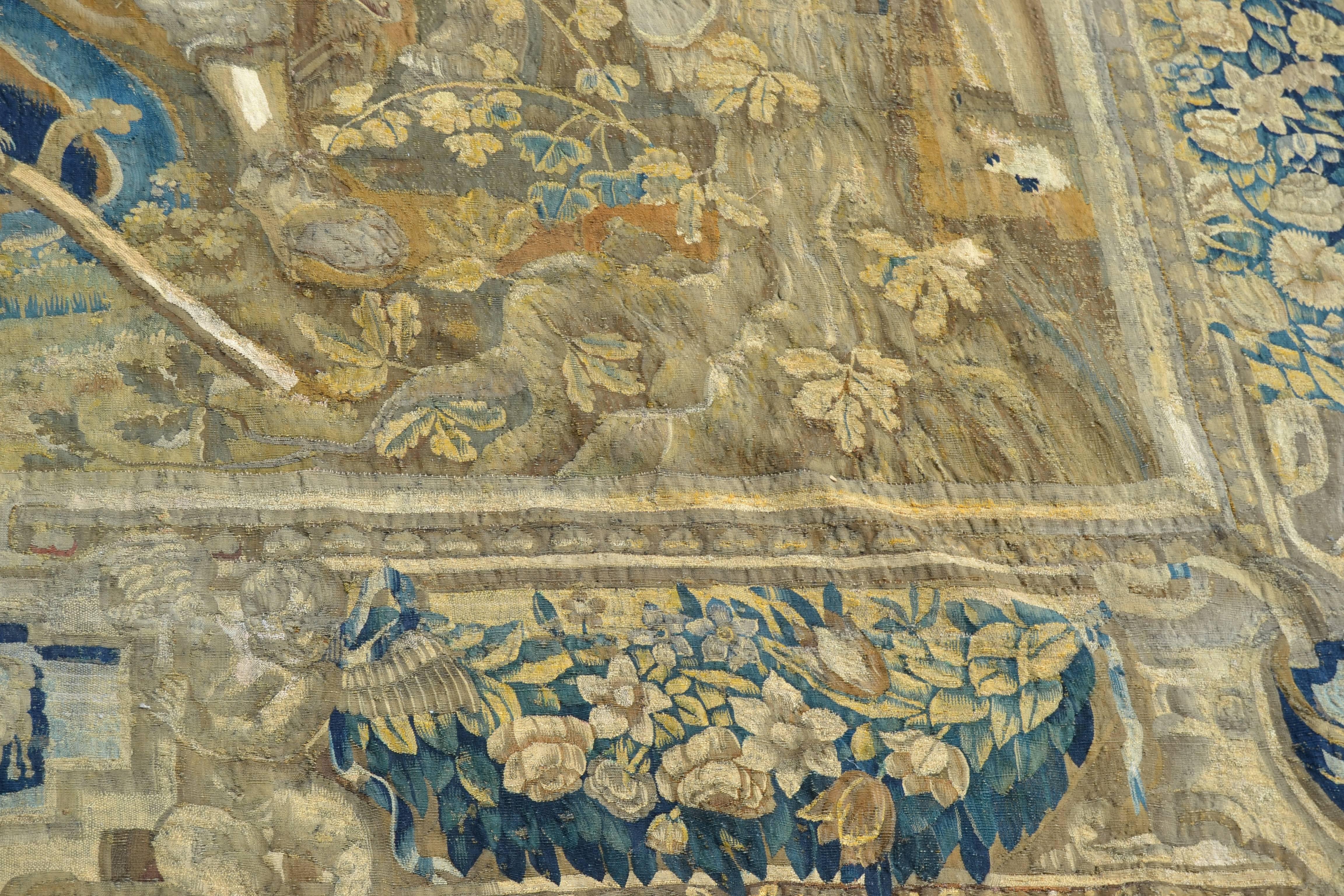 Belgian Huge Vlamish Tapestry of King Solomon Meeting the Queen of Sheba