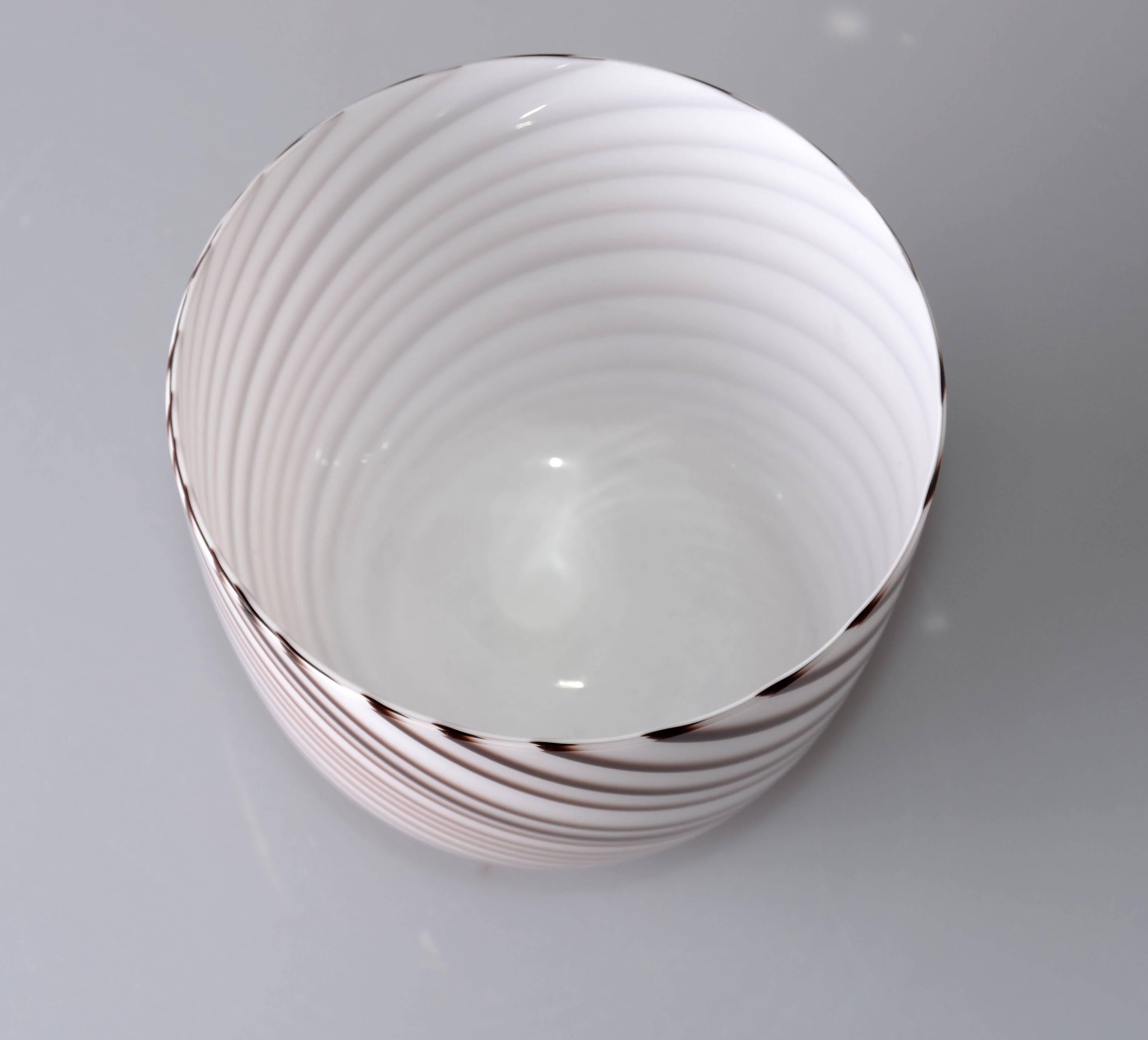 Mid-20th Century Original Tommaso Barbi Italian Murano Decorative Bowl or Vase