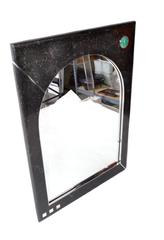 Oggetti Tessellated Stone Mirror with Chrome