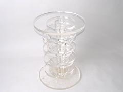 Stapelbarer Lucite-Scheiben-Tischsockel, Moderne der Mitte des Jahrhunderts