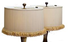 Pair, Frederick Cooper of Vintage Bronze Table Lamps Mid-Century Modern