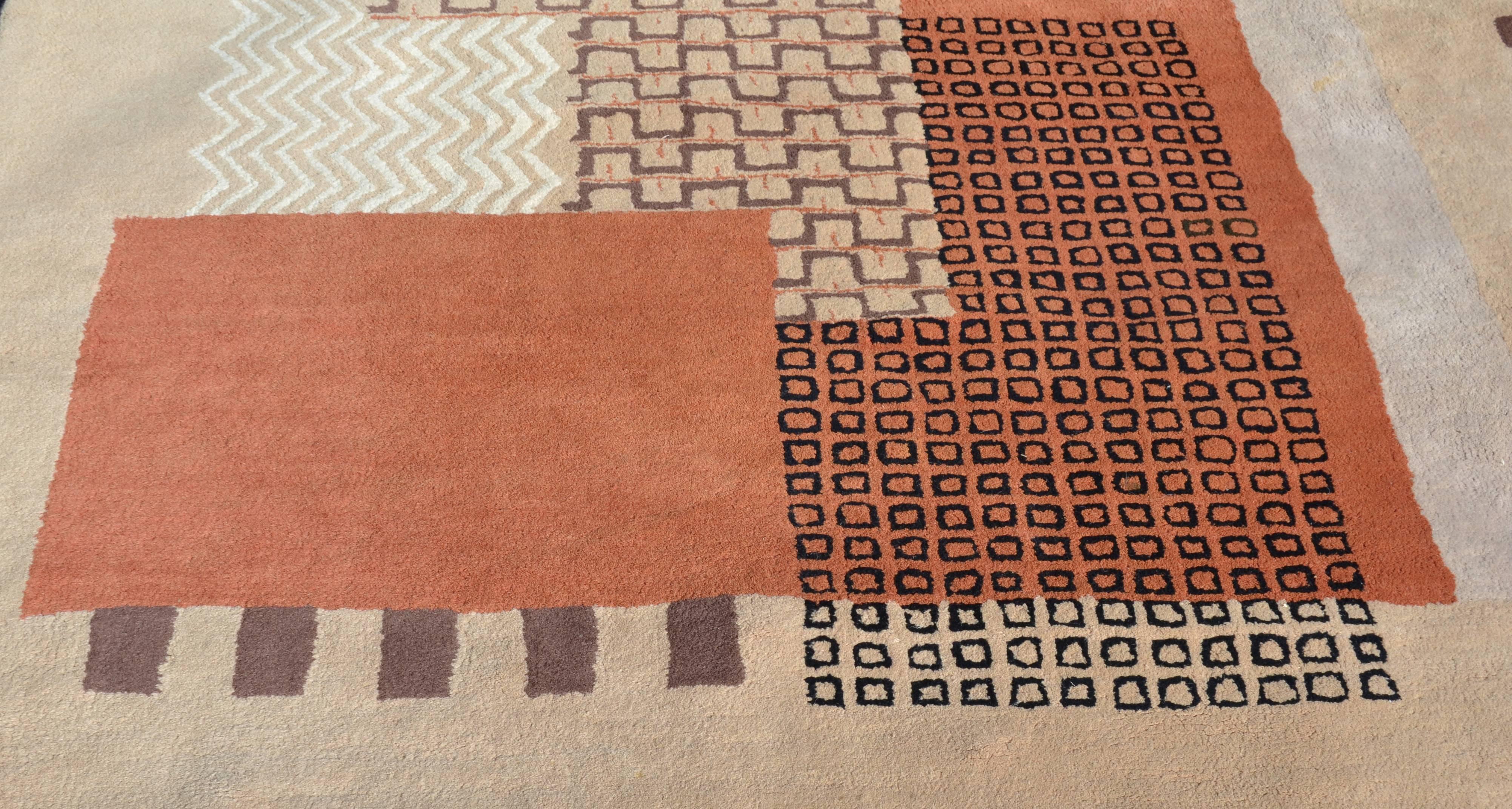 European Mid-Century Modern Carpet, Rug by JJB For Sale