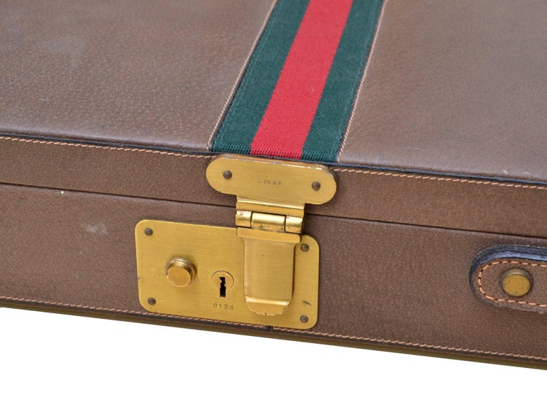 Original Gucci Shotgun Case in Leather and Brass at 1stDibs