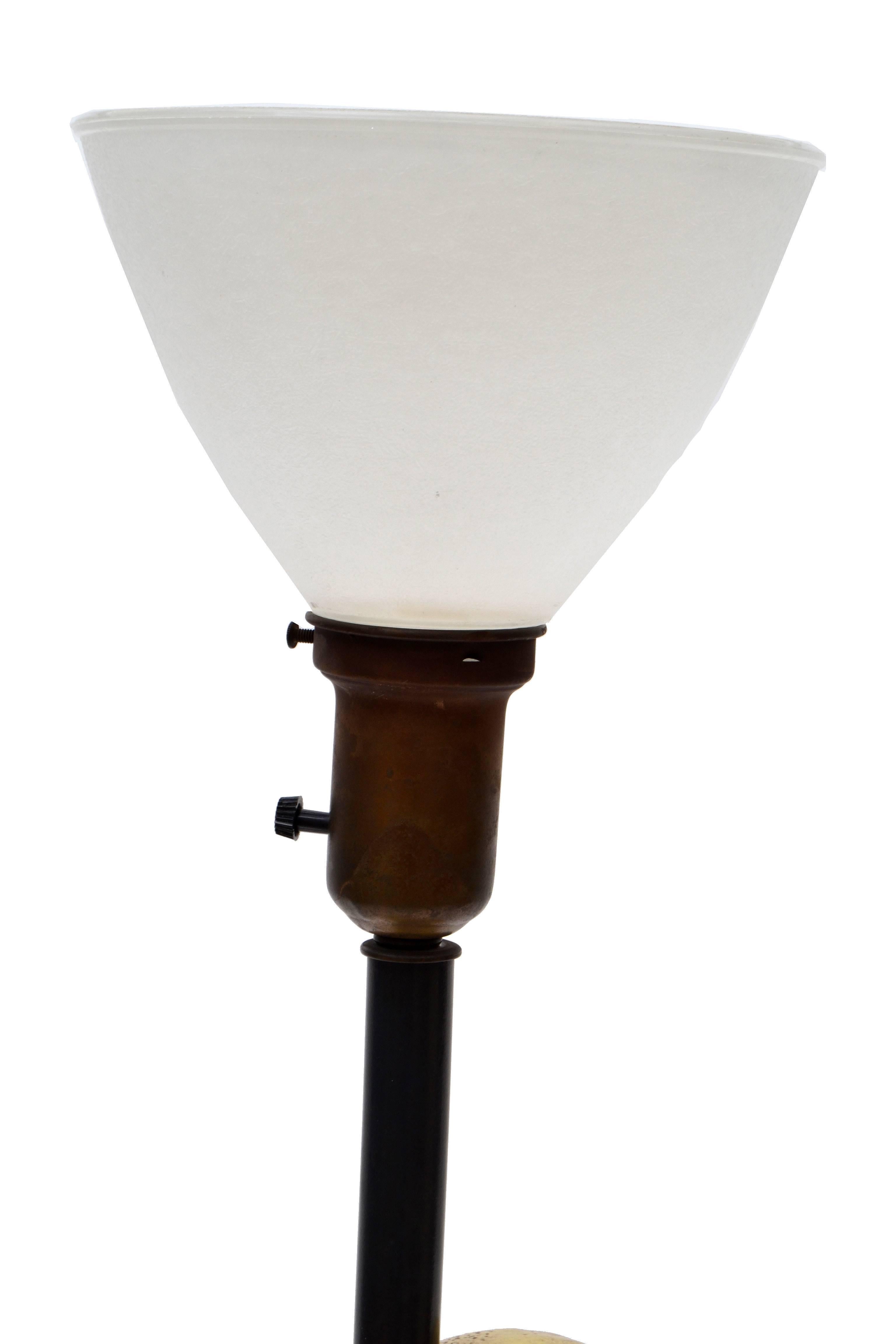 Lampe de bureau en céramique biomorphique de style mi-siècle moderne, signée Design Technics, Amérique en vente 1