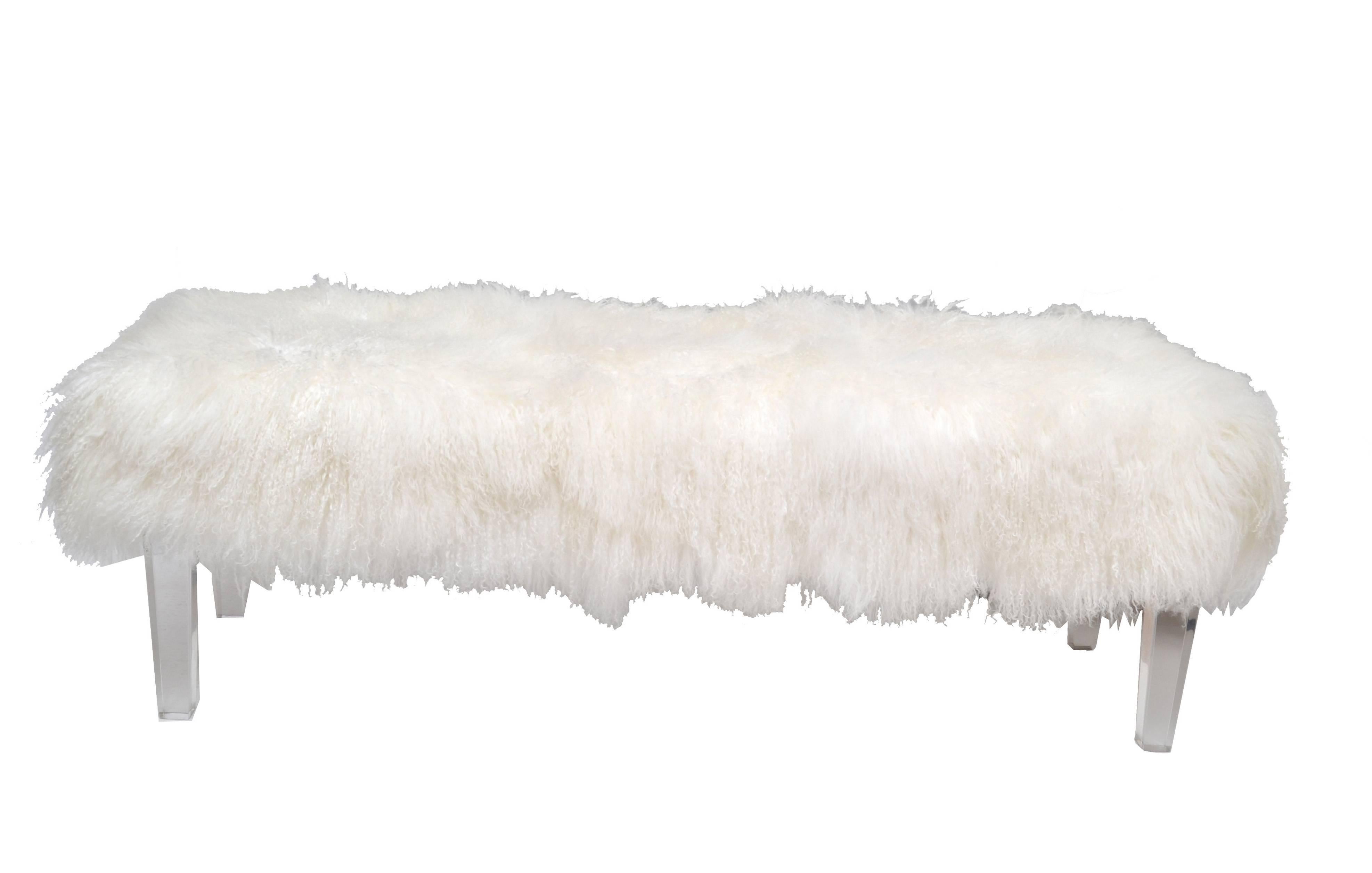 tibetan sheepskin stool