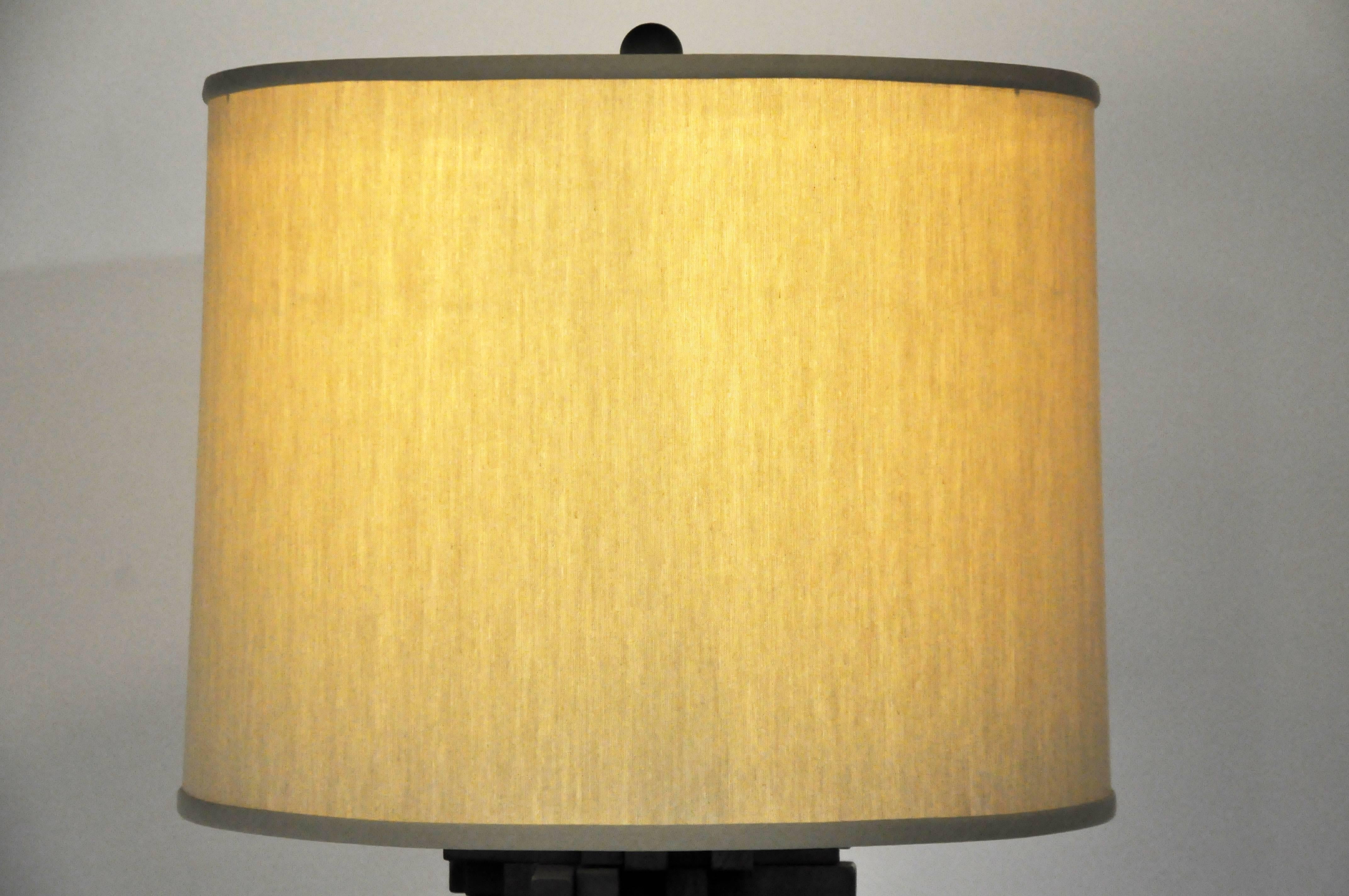 Reclaimed Teak Wood Floor Lamp 3