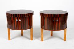 Art Deco Drum Tables