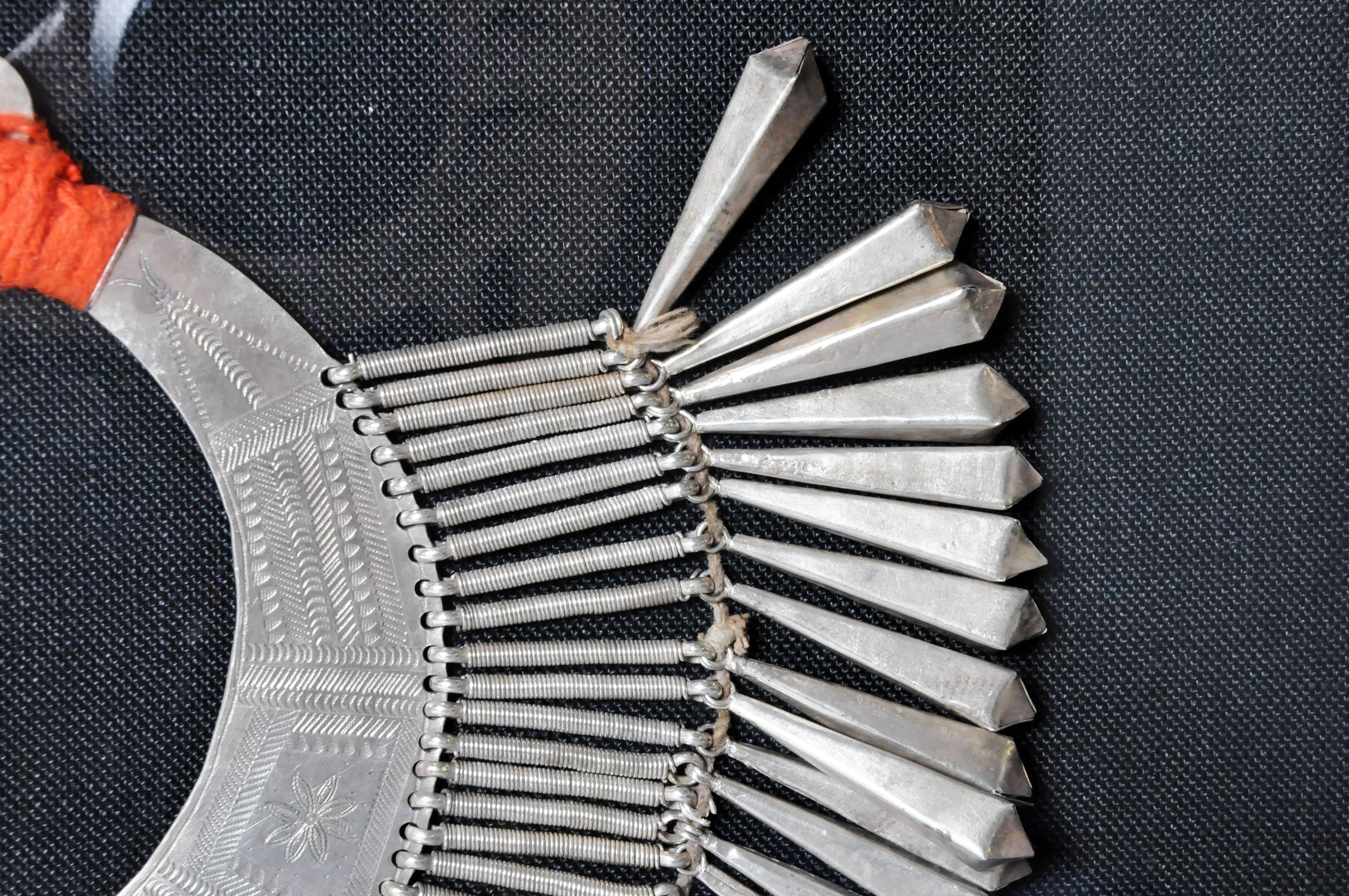 Hand-Crafted Lisu Tribe Silver Collar Necklace
