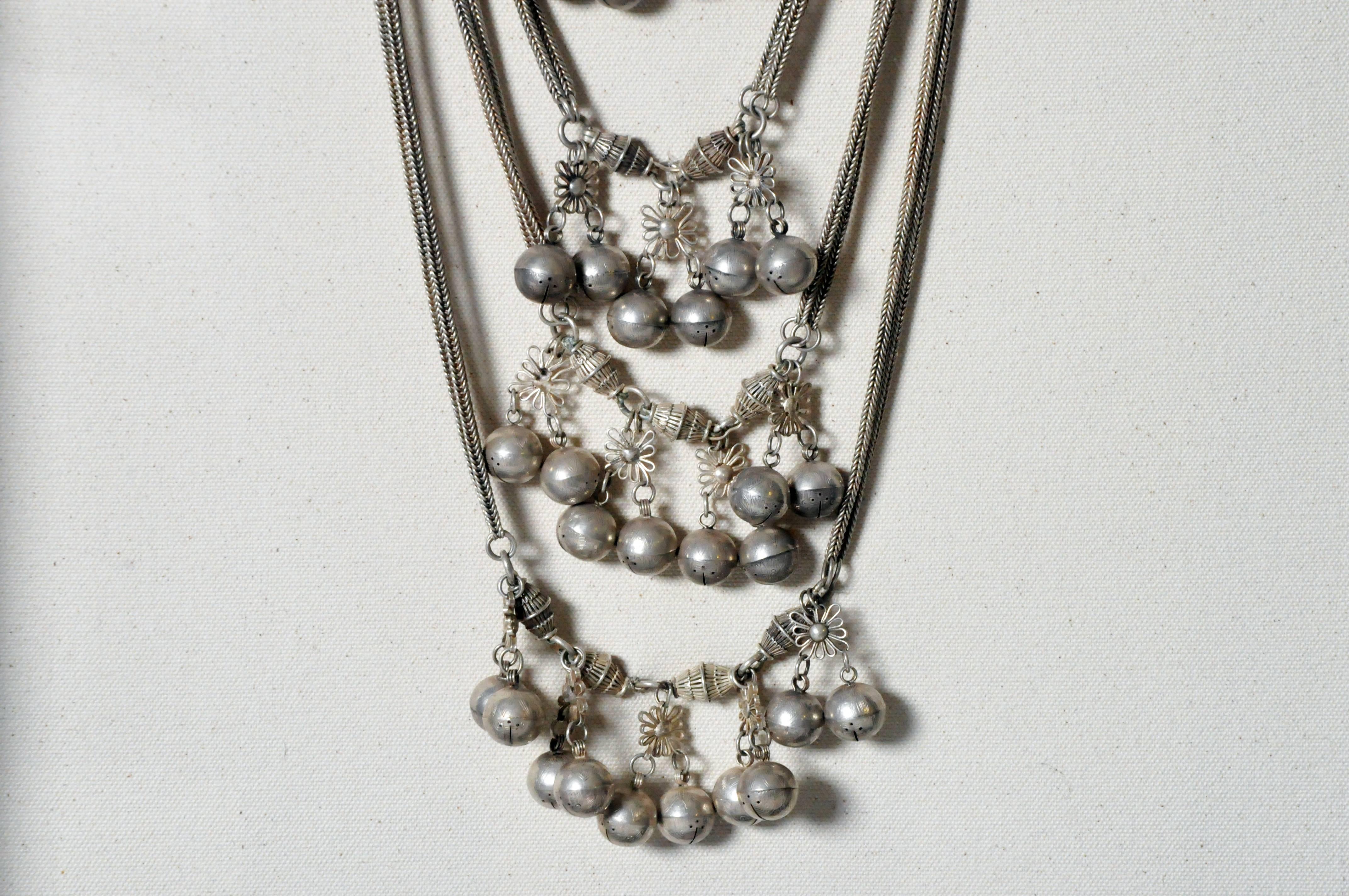 Yao Silver Chain Necklace In Good Condition For Sale In Chicago, IL