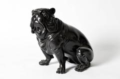 Pair of Vintage Brass Animalier Figures of English Bulldogs