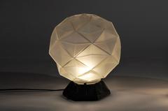 Art Deco Geodesic Sphere Table Lamp