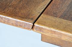 Mid-Century Modern Extension Dining Table attributed to Guillerme et Chambron