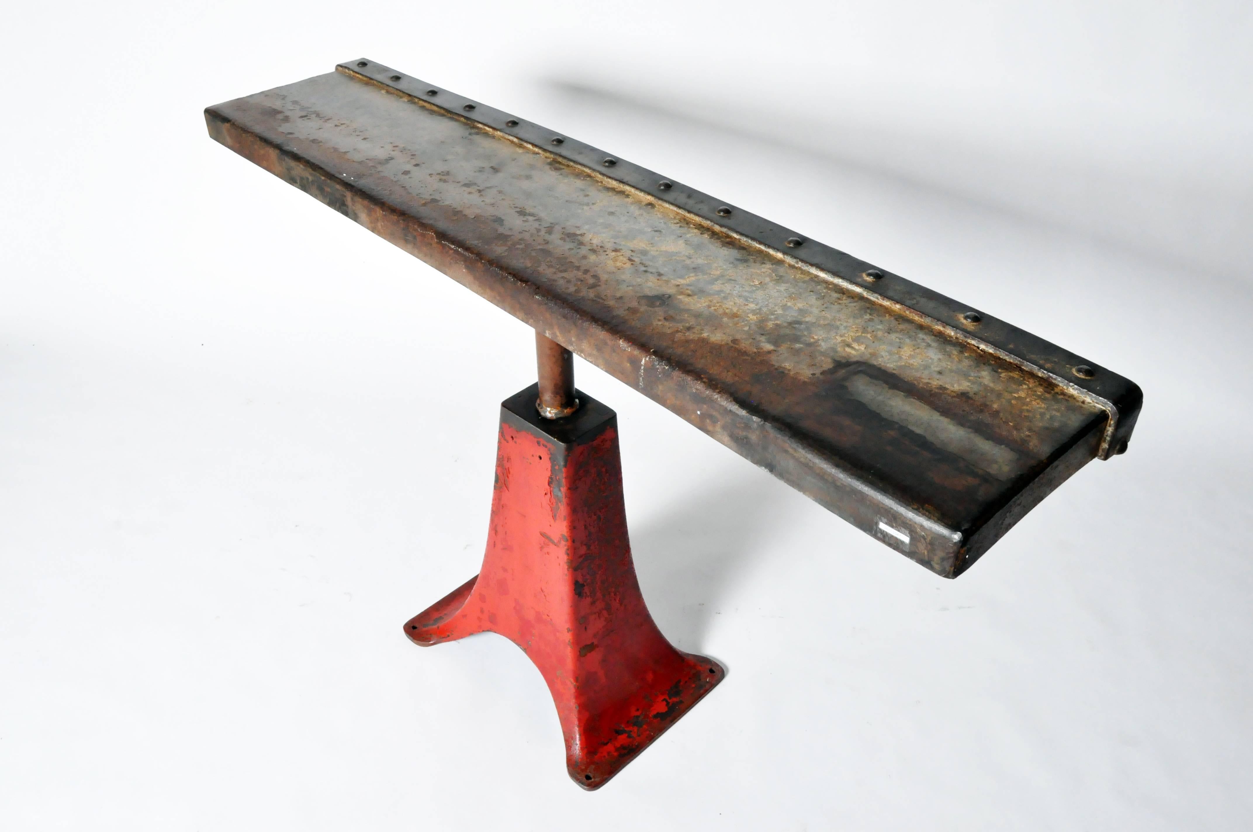 Vintage Industrial Console Table 3