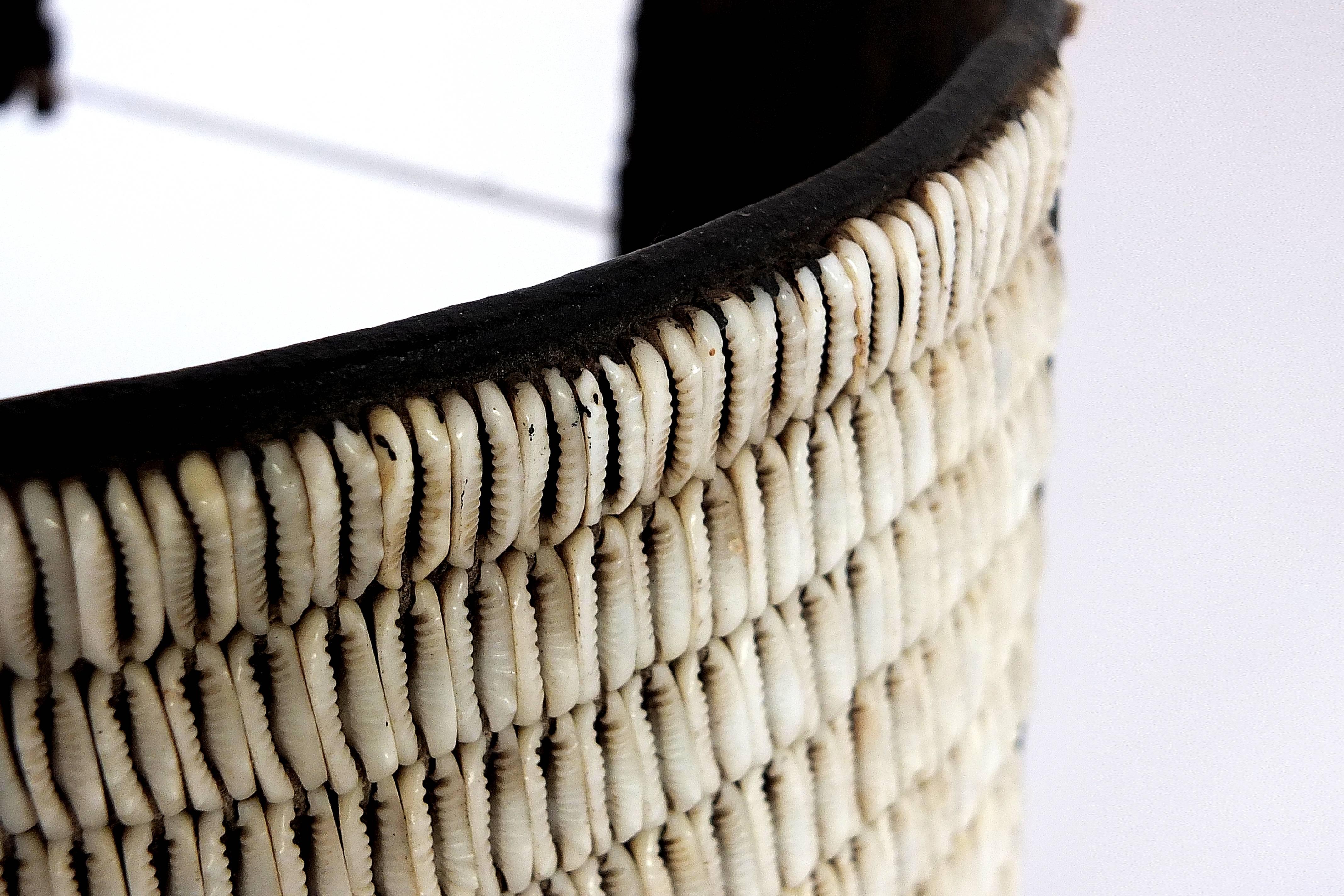 20th Century Naga Warrior's Dao with Cowrie Shell Belt Holder