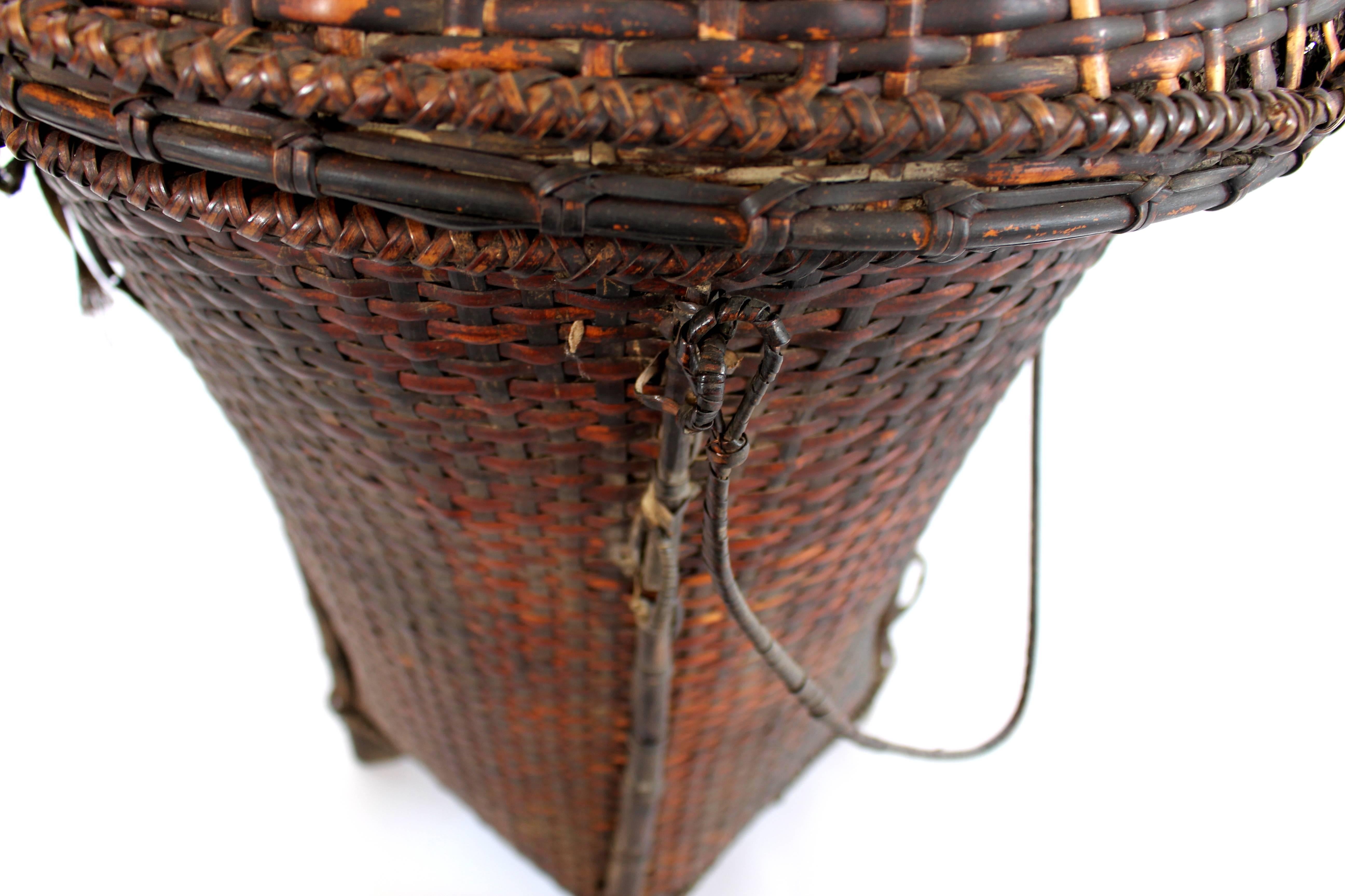 Woven Storage Basket with Lid 1