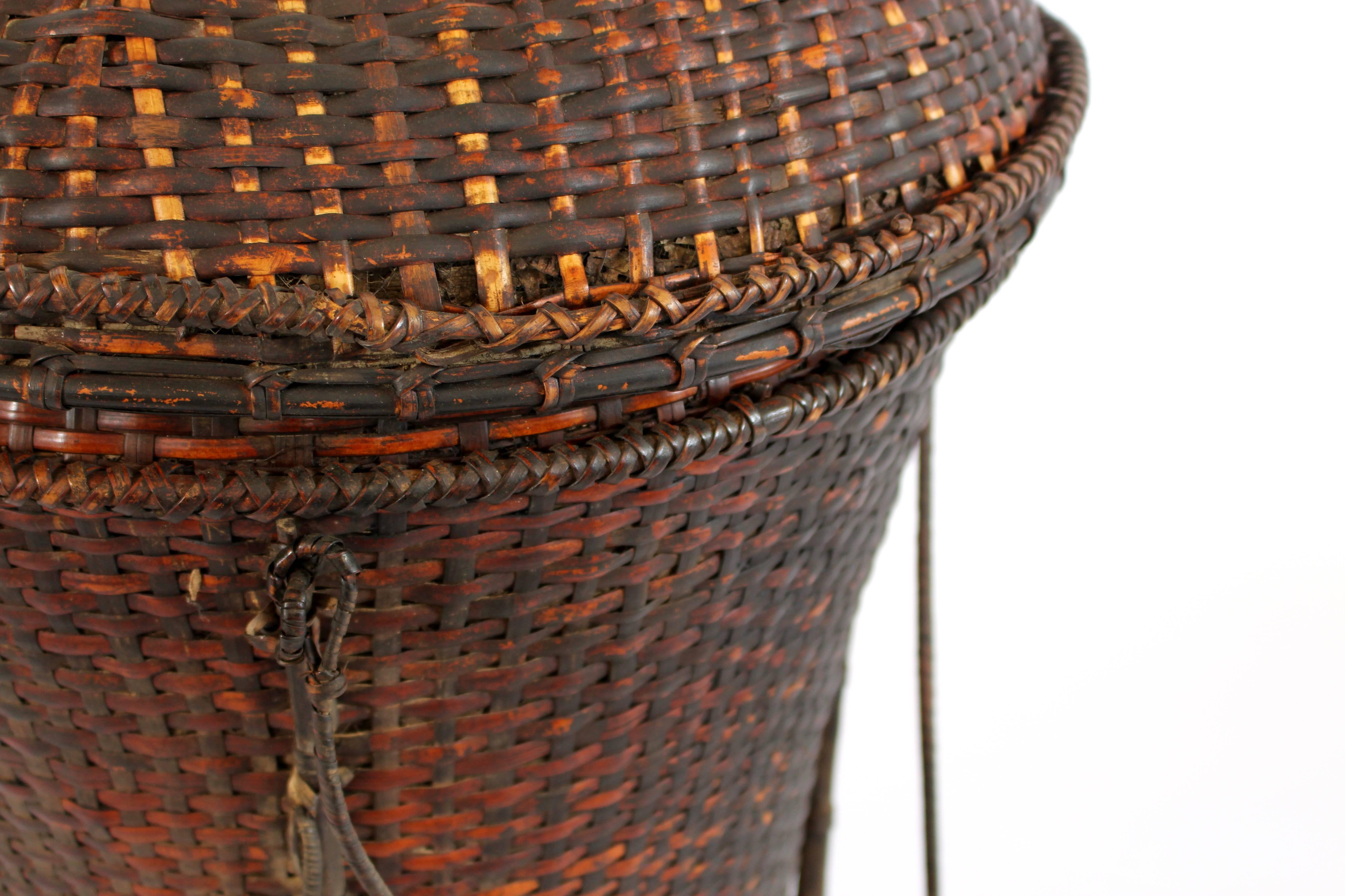 Woven Storage Basket with Lid 2