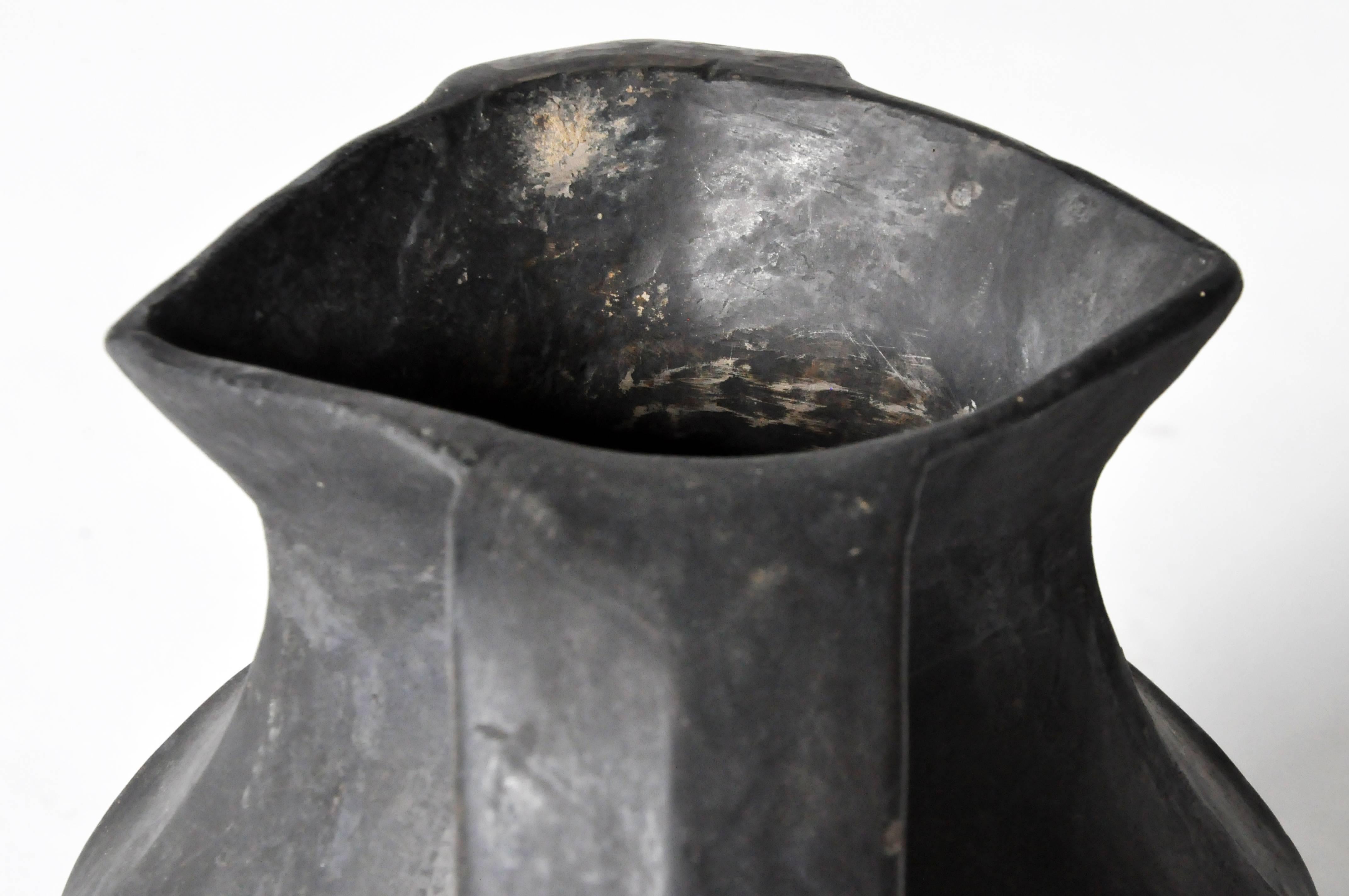 Two-Handled Blackware Vase 2