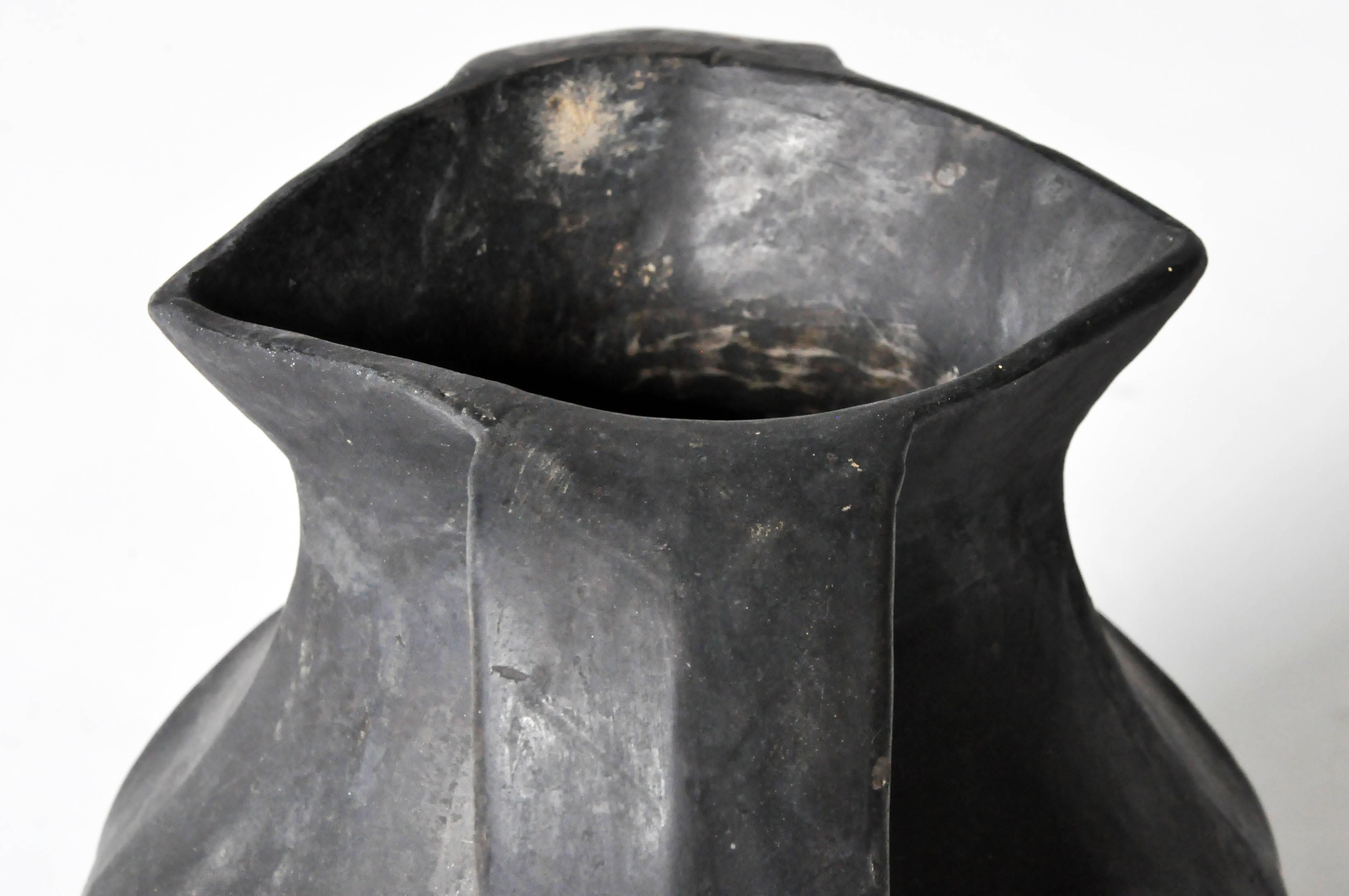 Two-Handled Blackware Vase 1