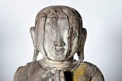 Teak Wood Burmese Monks