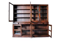 British Colonial Breakfront Bookcase