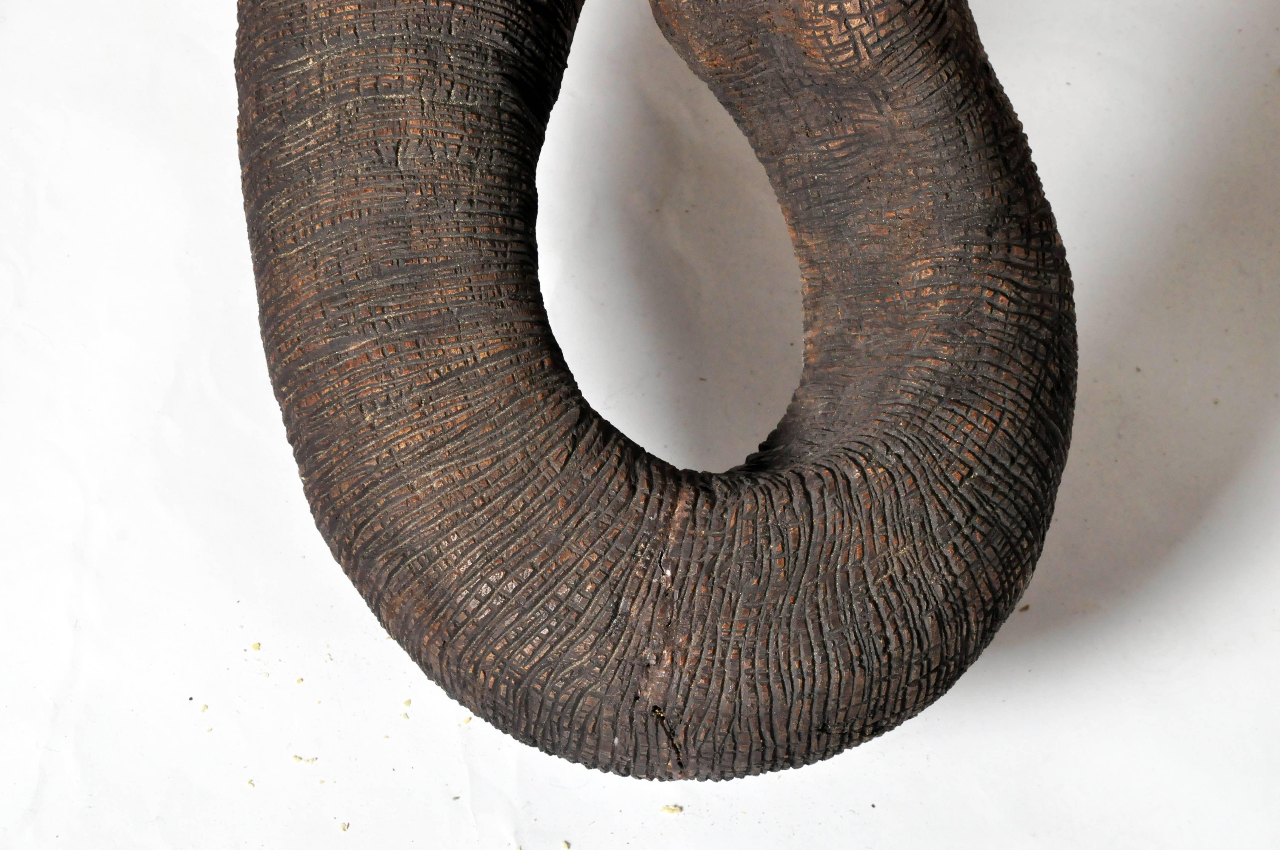 Hand-Carved Elephant Head 1