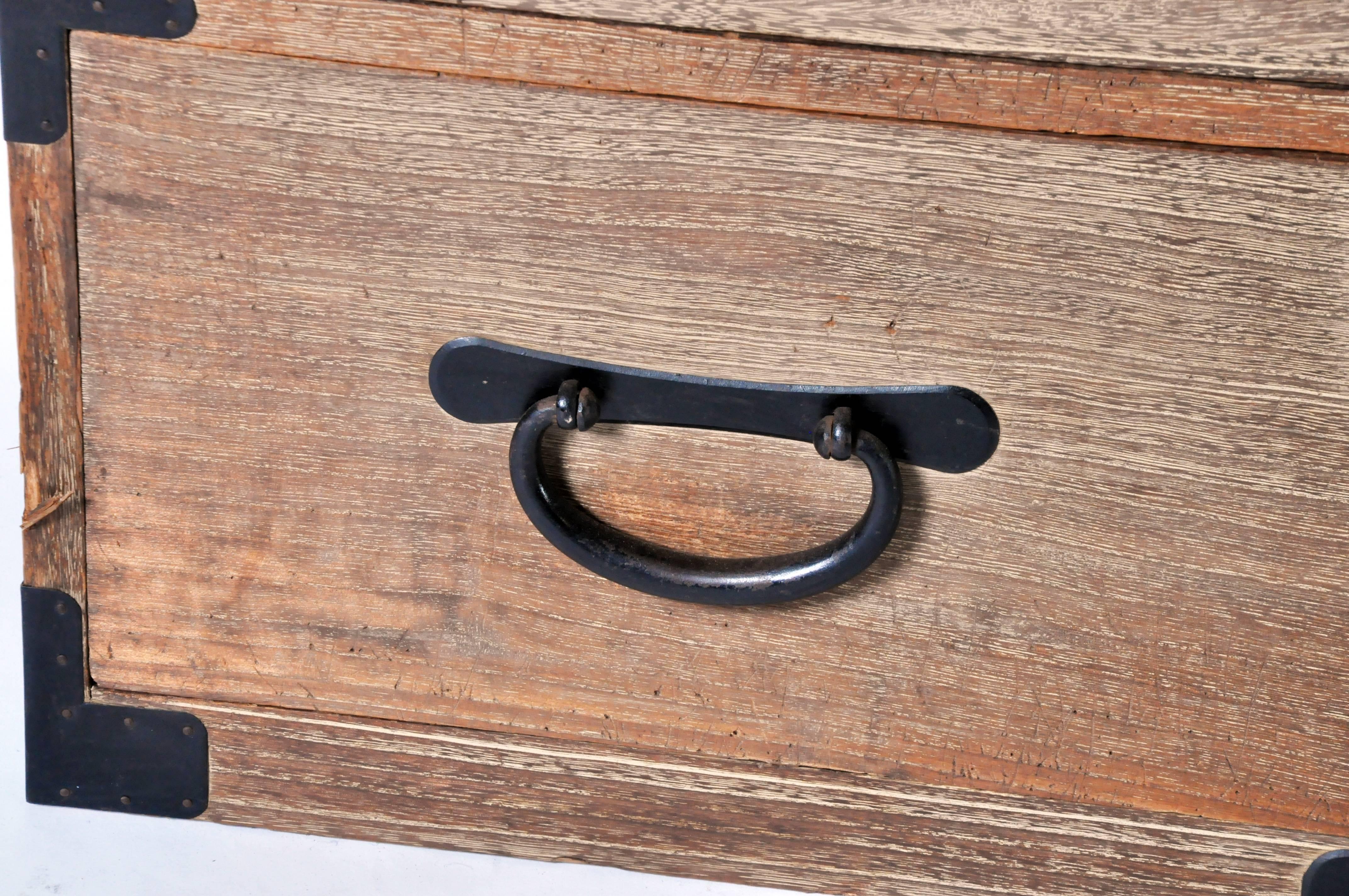 Japanese Tansu with Black Hardware 1