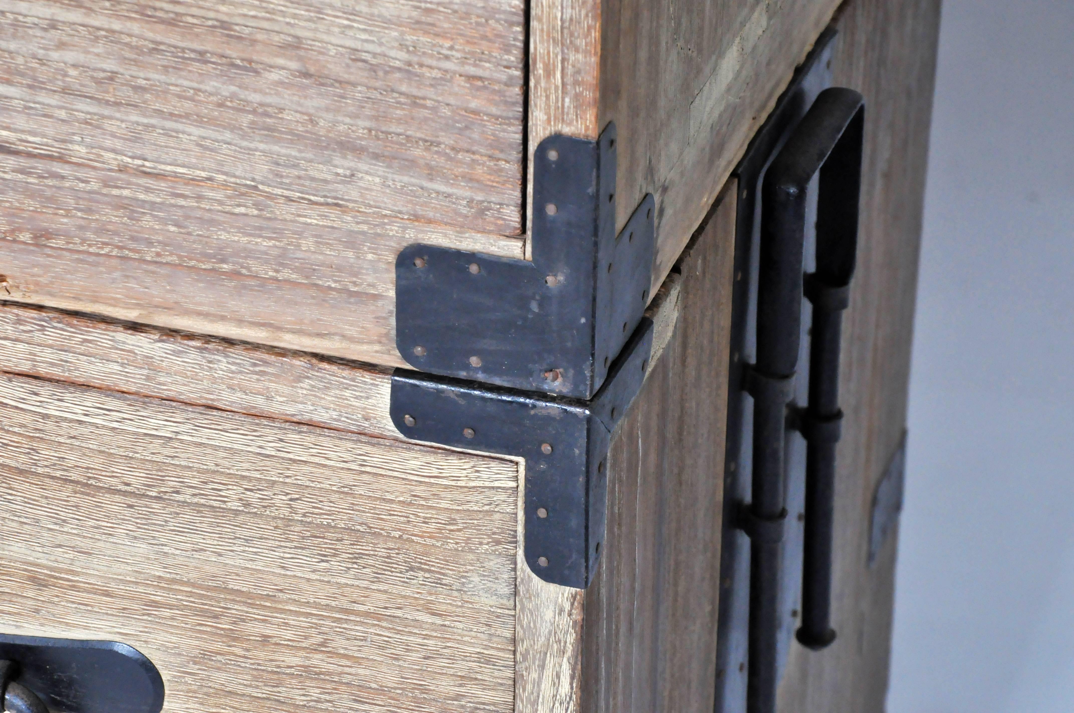 19th Century Japanese Tansu with Black Hardware