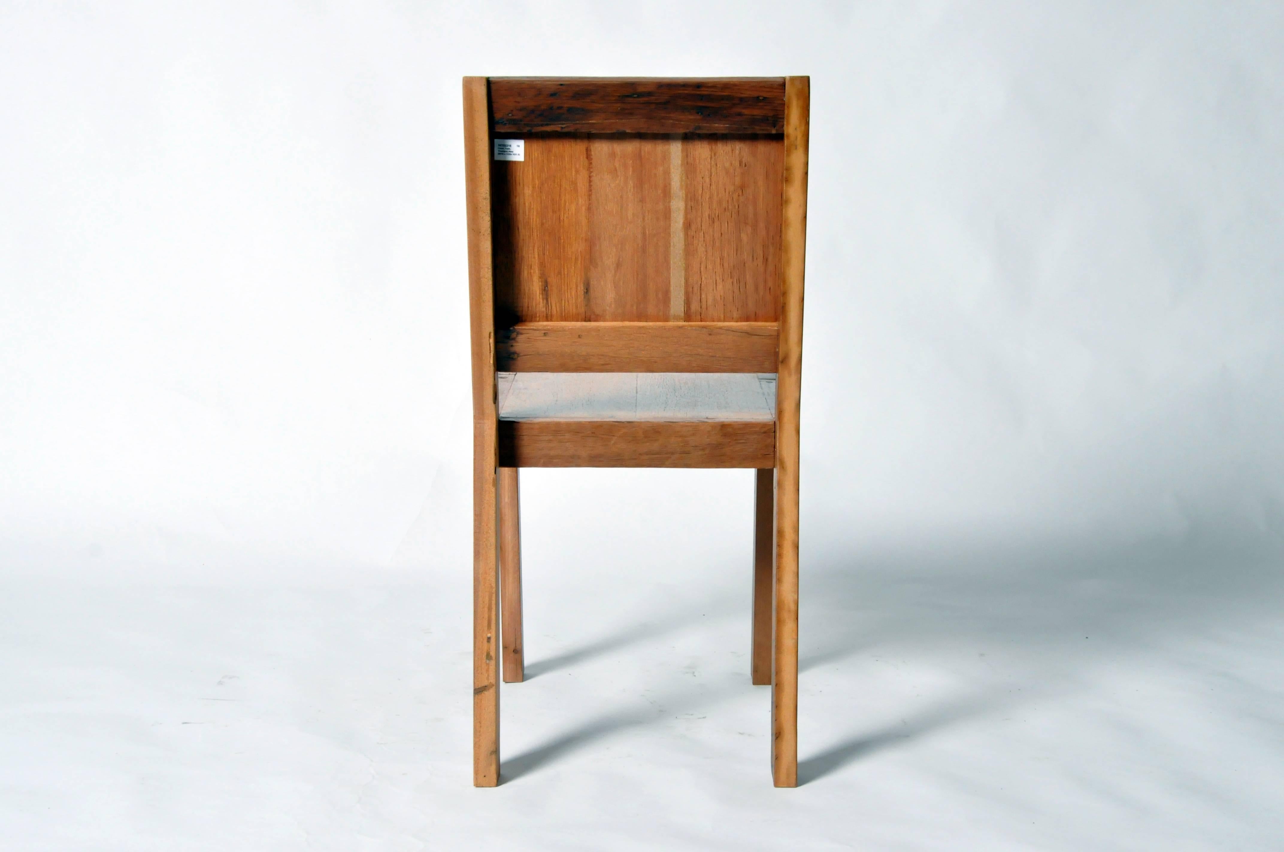 Contemporary Reclaimed Teak Wood Chairs