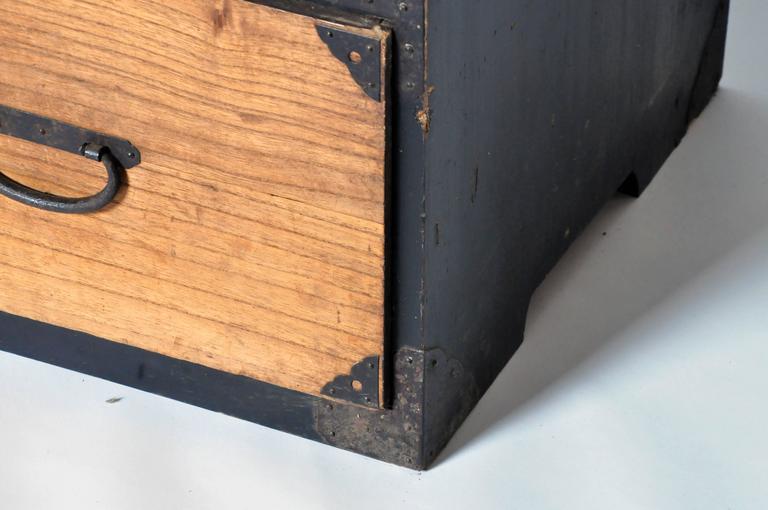 Japanese Tansu with Black Hardware at 1stDibs