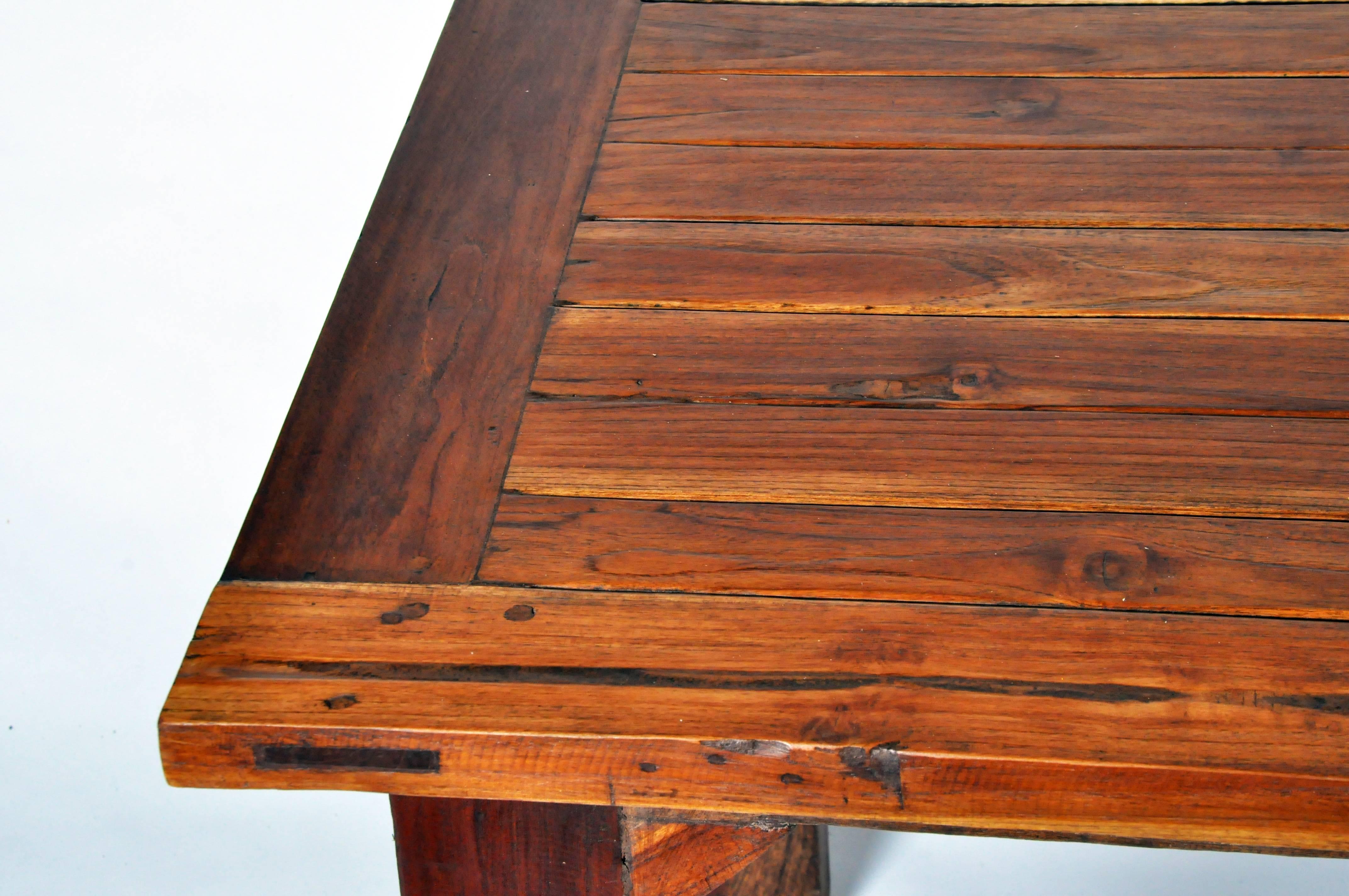 Reclaimed Teak Wood Table 2