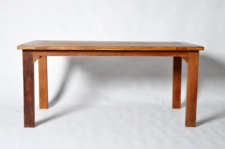 Reclaimed Teak Wood Table For Sale at 1stdibs