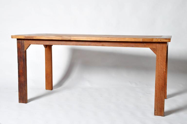 Reclaimed Teak Wood Table For Sale at 1stdibs