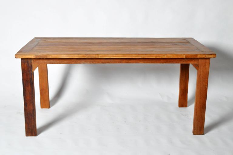 Reclaimed Teak Wood Table For Sale at 1stdibs