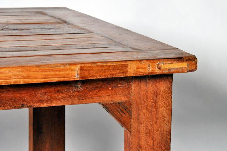 Reclaimed Teak Wood Table For Sale at 1stdibs
