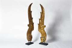 Pair of Temple Naga Roof Ornaments