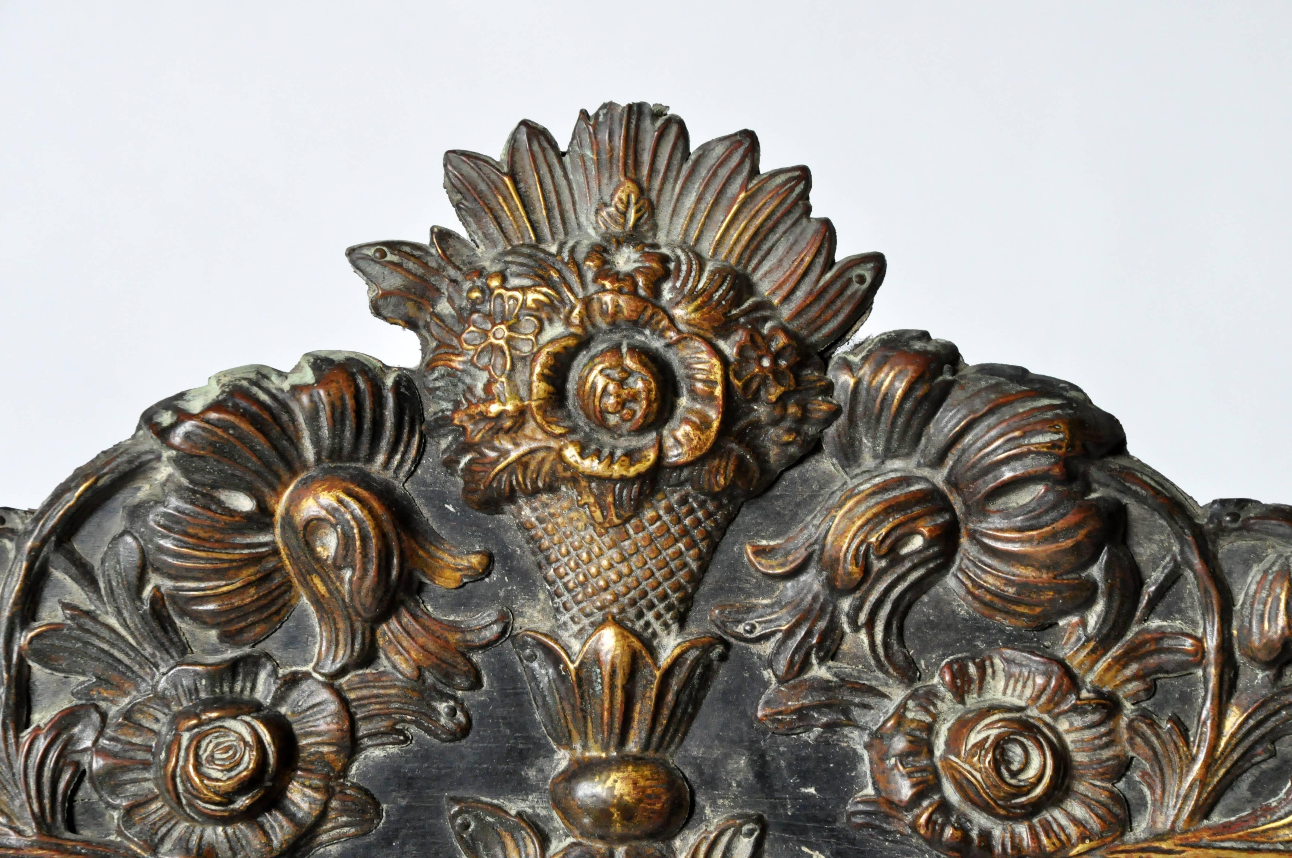 Brass Dutch Baroque Mirror