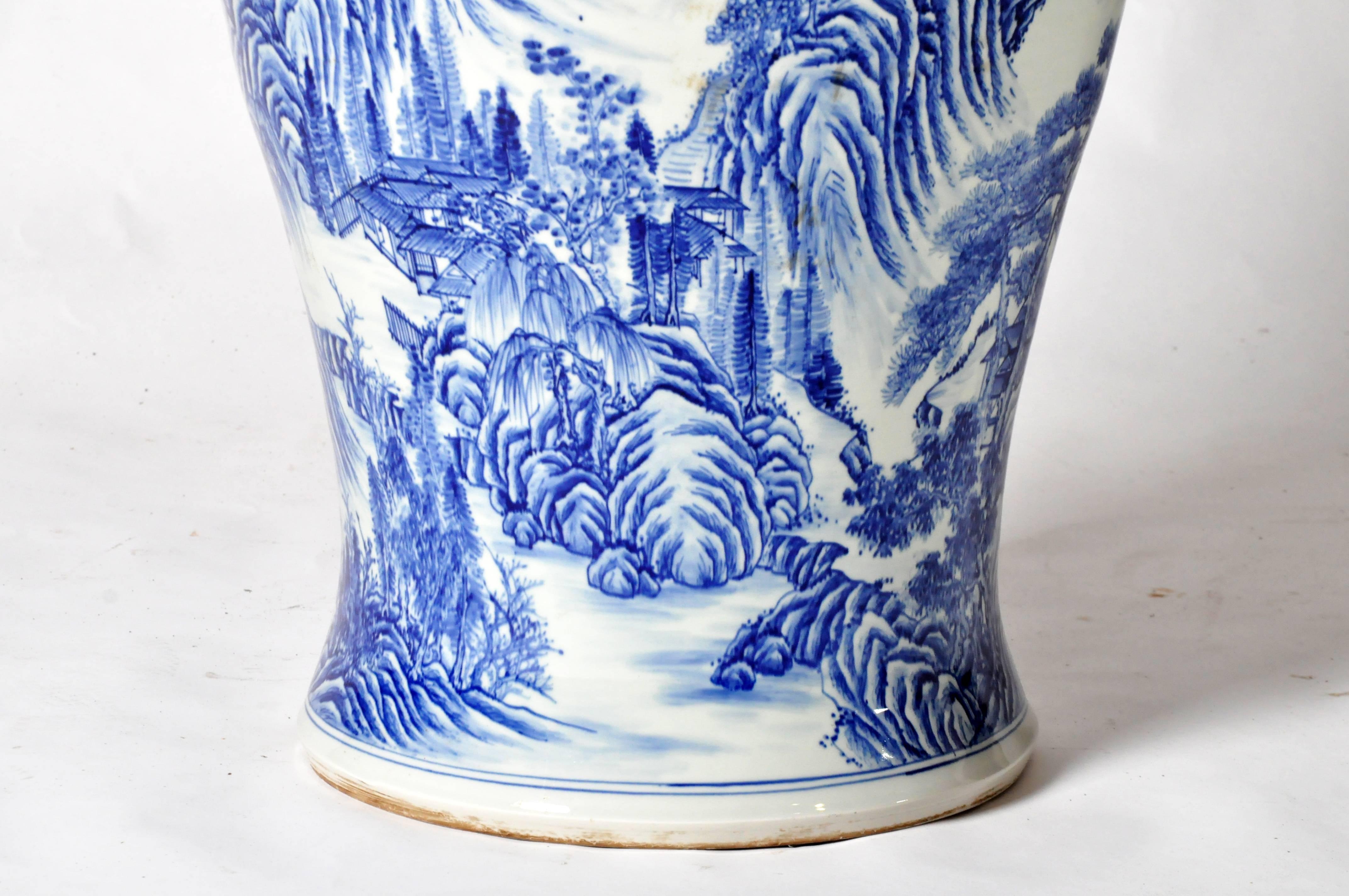 Japanese Blue and White Vase 2