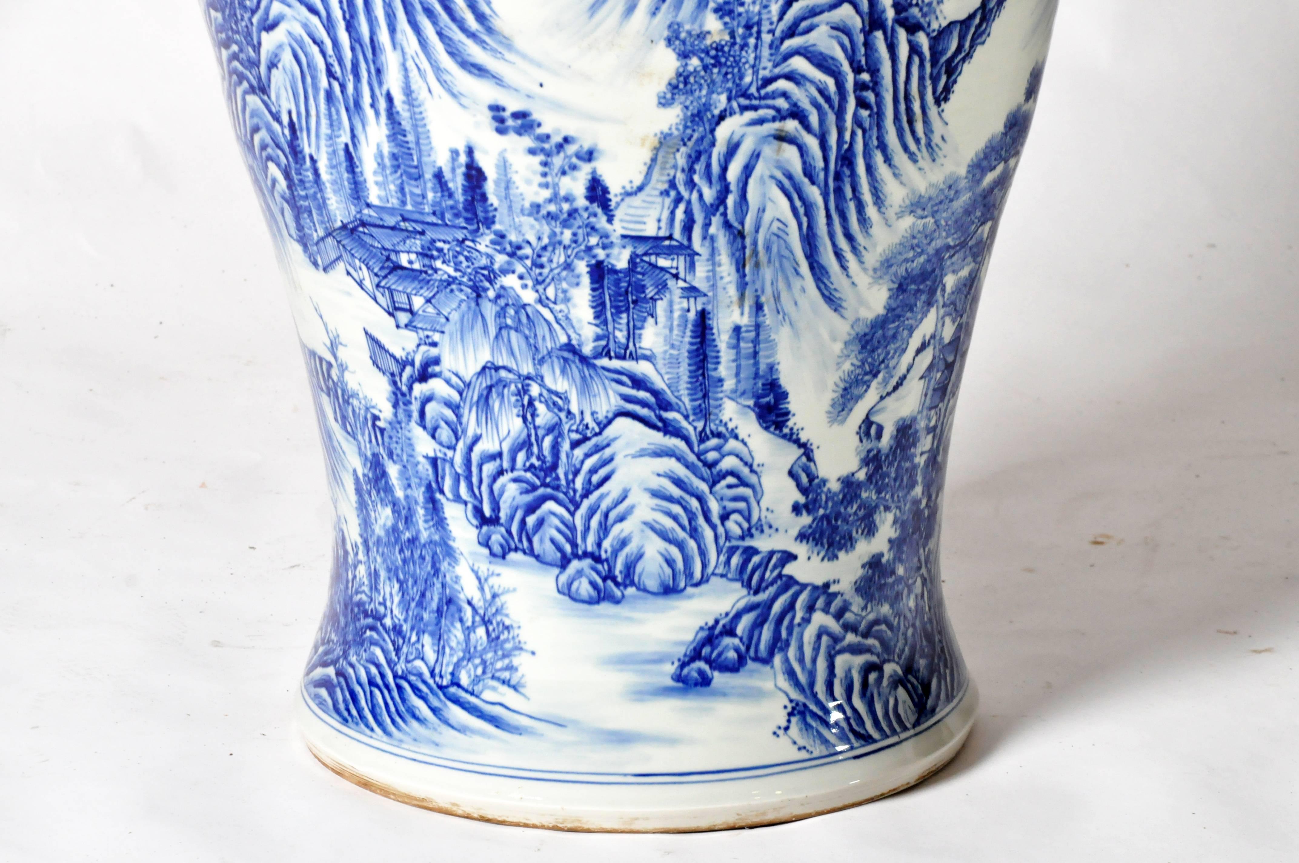 Japanese Blue and White Vase 1