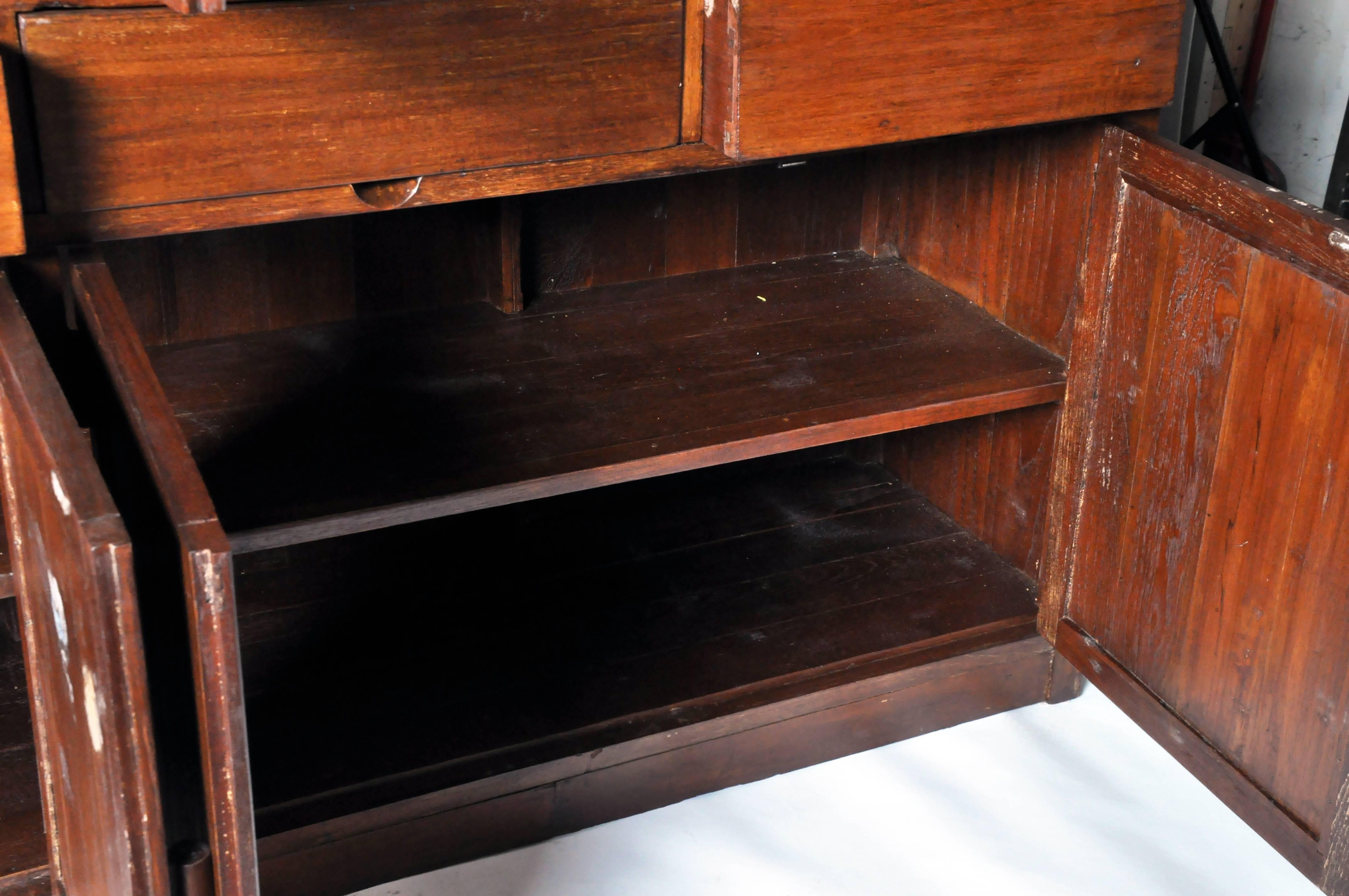British Colonial Breakfront Bookcase 2