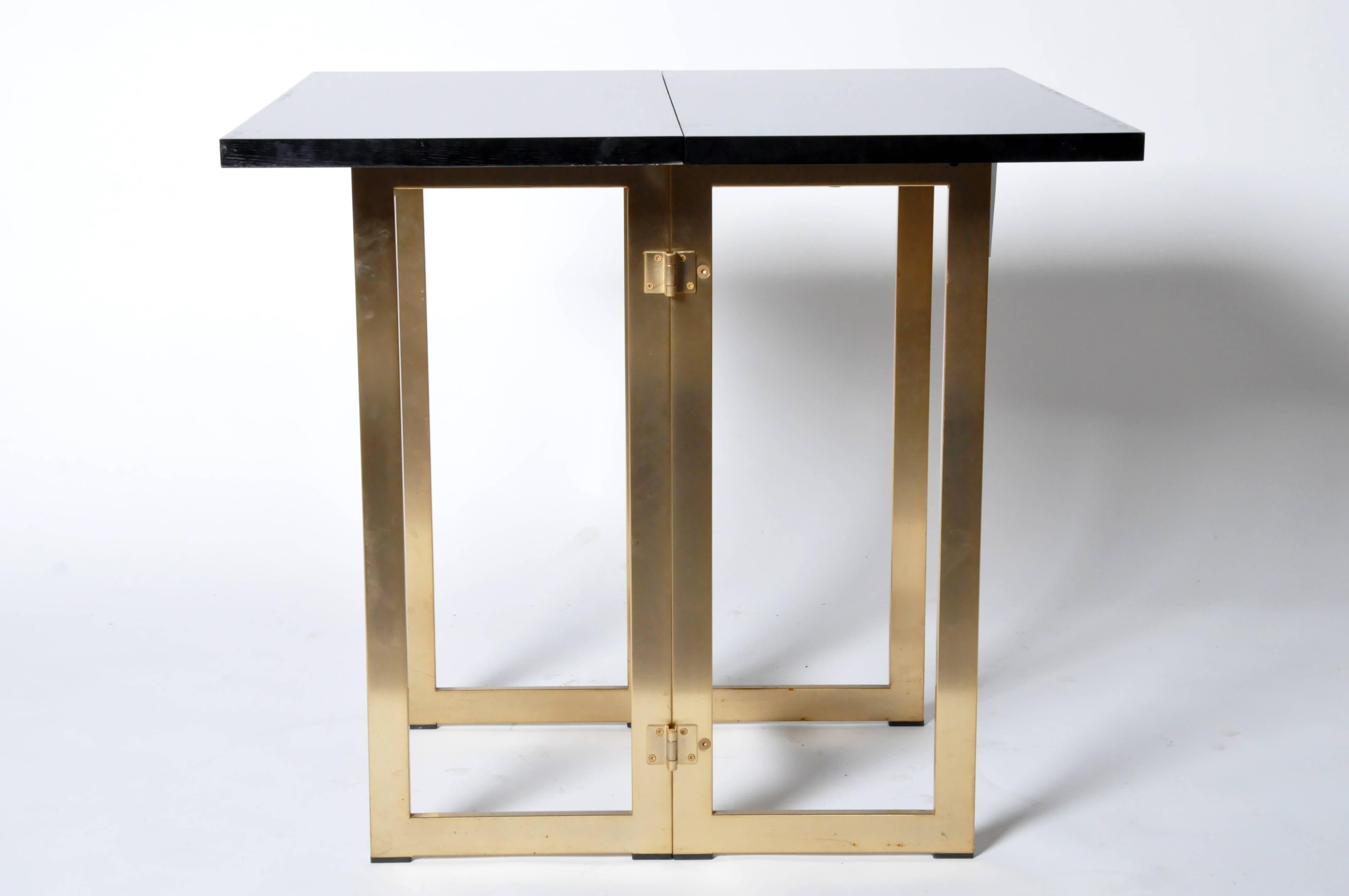 Brass Folding Console Table