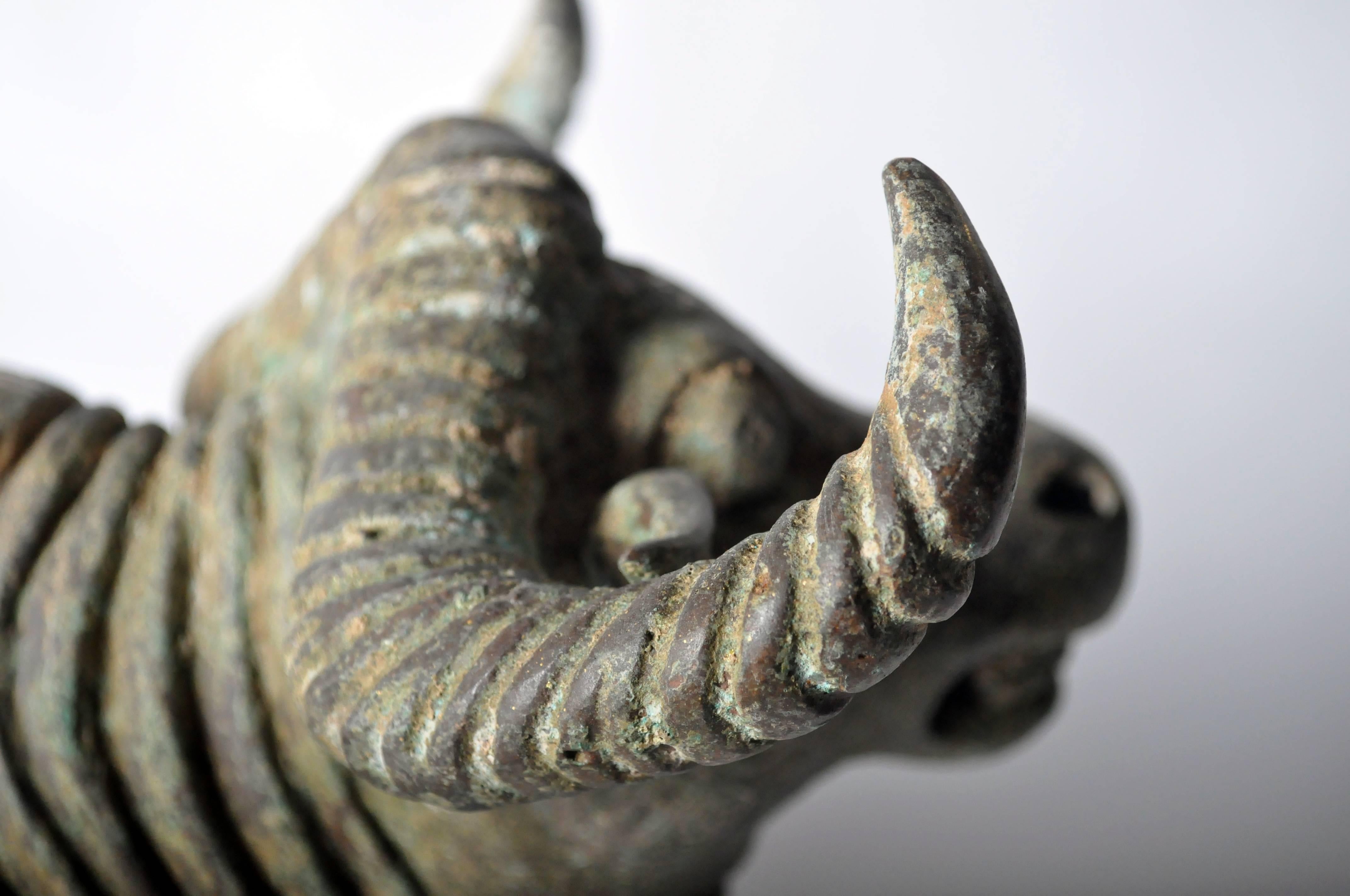 Chinese Bronze Bull Sculpture 2