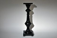Flower Pedestal with Black Lacquer