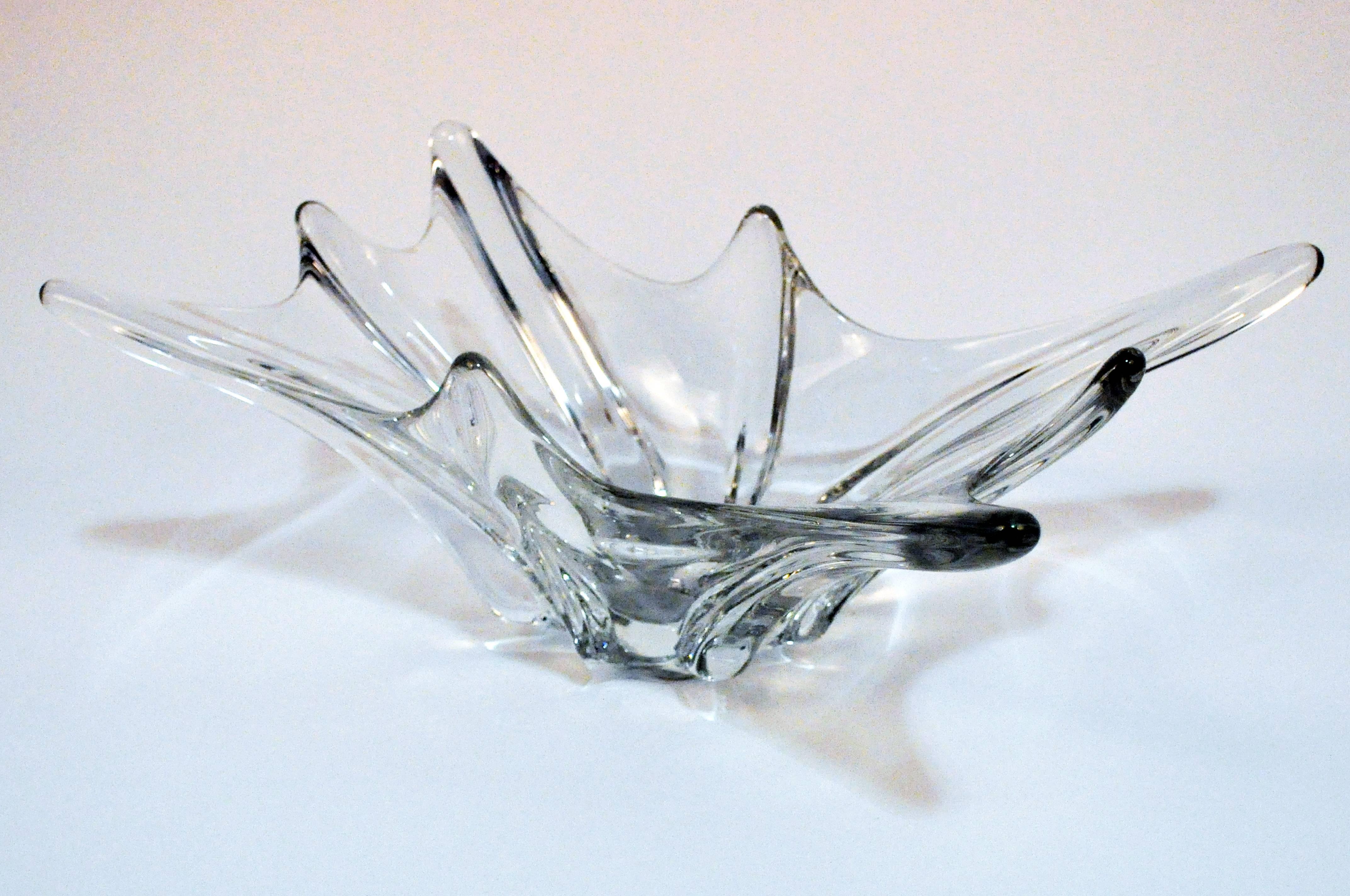 This glass bowl is from France, mid-20th century.